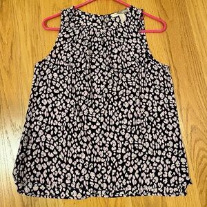 Forever 21 Tank Top with Light Pink Floral Spot Print size medium